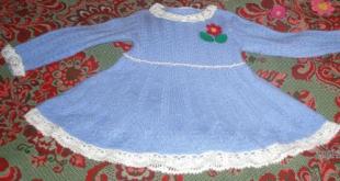 Вязание платьица для девочки 3 5 месяцев
