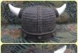 Шапка шлем викинга крючком описание